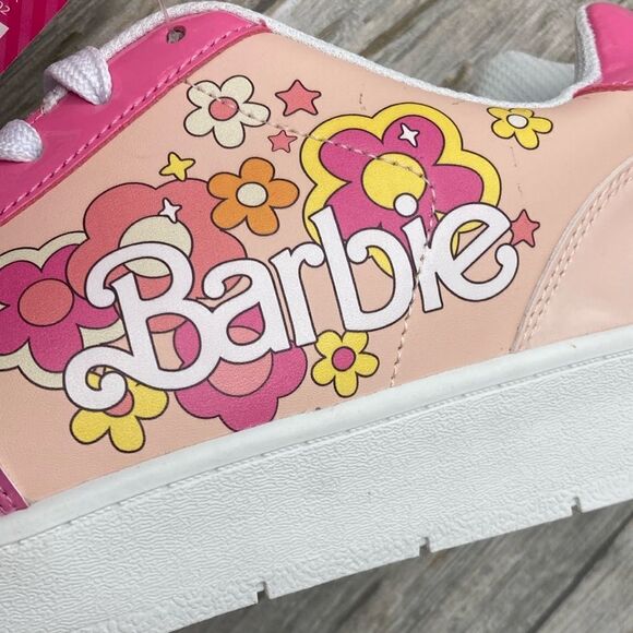 Women's Barbie by Mattel Pink Casual Active Sporty Court Sneaker Shoes Size 11 - Picture 6 of 14